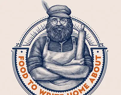 Schreiber's Bakery Logomark illustrated by Steven Noble